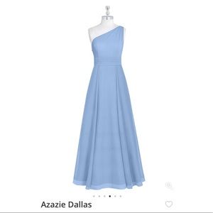 Azazie dusty blue bridesmaid dress. Style- Dallas